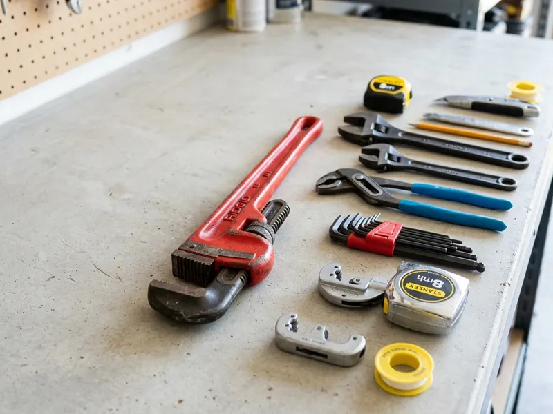 Professional plumbers in Round Mountain, CA equipped with top-tier tools for residential and commercial plumbing services.